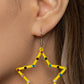 Confetti Craze - Yellow - Paparazzi Earring Image