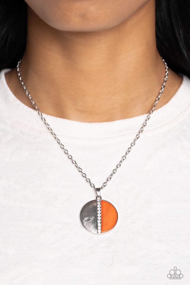 Captivating Contrast - Orange - Paparazzi Necklace Image