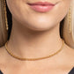 Glimmer of ROPE - Gold - Paparazzi Necklace Image