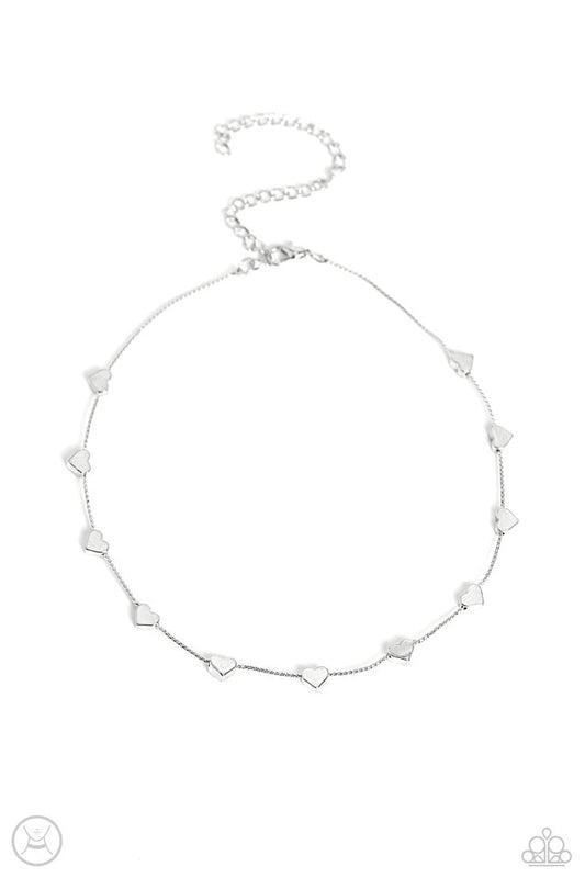 Public Display of Affection - Silver - Paparazzi Necklace Image