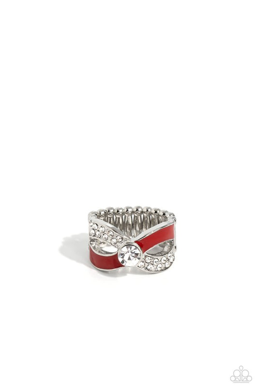CROSSED and Found - Red - Paparazzi Ring Image