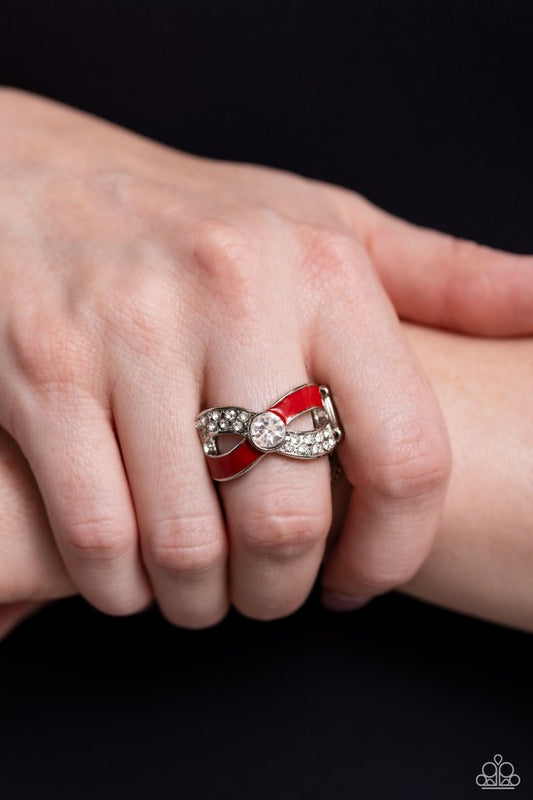 CROSSED and Found - Red - Paparazzi Ring Image