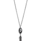 Tassel Tabloid - Black - Paparazzi Necklace Image