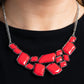 Energetic Embers - Red - Paparazzi Necklace Image