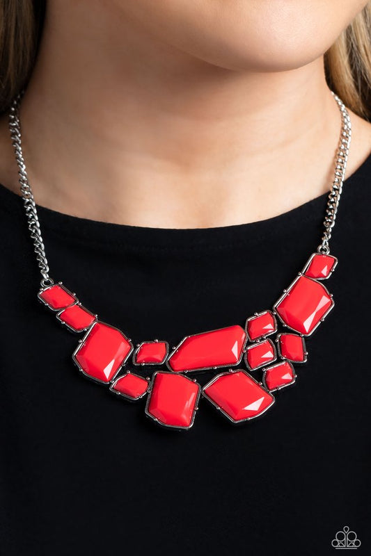 Energetic Embers - Red - Paparazzi Necklace Image