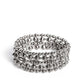 Striped Stack - Silver - Paparazzi Bracelet Image