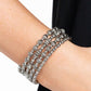 Striped Stack - Silver - Paparazzi Bracelet Image