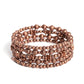 Striped Stack - Copper - Paparazzi Bracelet Image