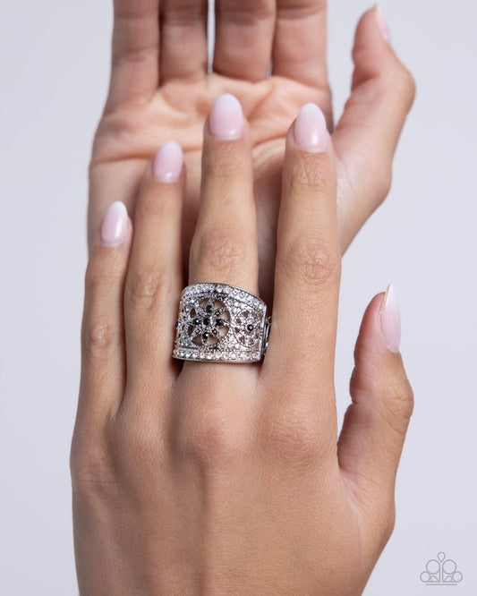 Gilded Glitz - Black - Paparazzi Ring Image