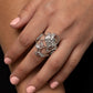 What ROSE Around - Silver - Paparazzi Ring Image