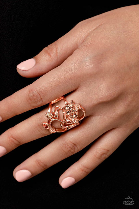 What ROSE Around - Copper - Paparazzi Ring Image