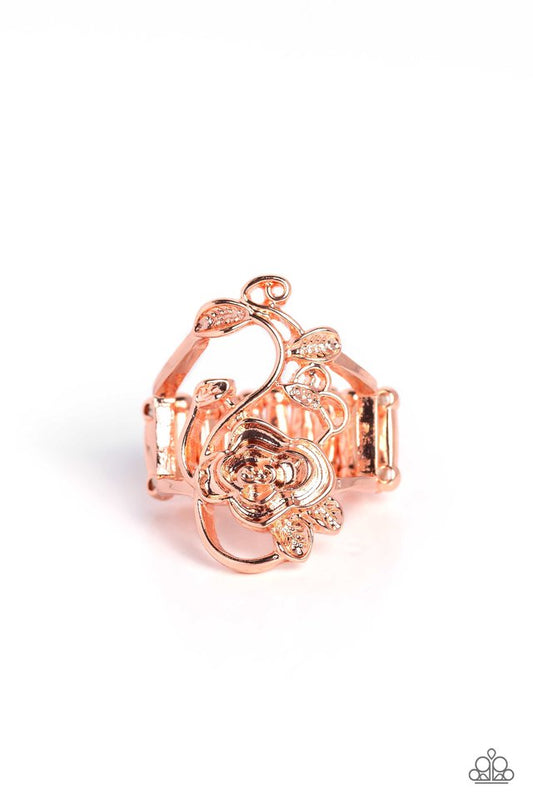 What ROSE Around - Copper - Paparazzi Ring Image