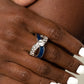 CROSSED and Found - Blue - Paparazzi Ring Image