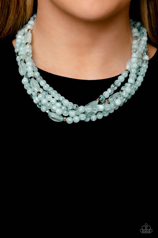 Layered Lass - Blue - Paparazzi Necklace Image