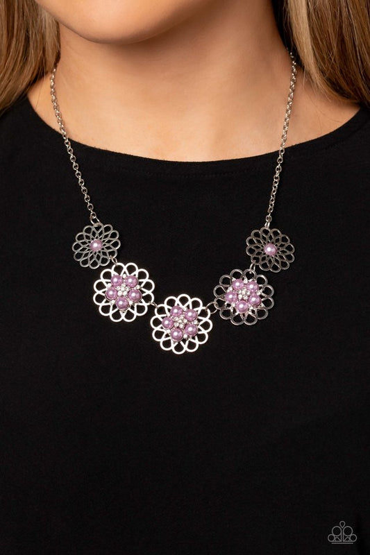 Mandala Mosaic - Purple - Paparazzi Necklace Image