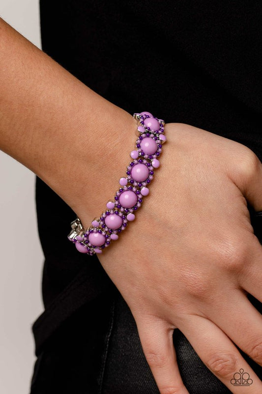 Pop Art Party - Purple - Paparazzi Bracelet Image