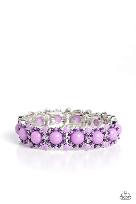 Pop Art Party - Purple - Paparazzi Bracelet Image
