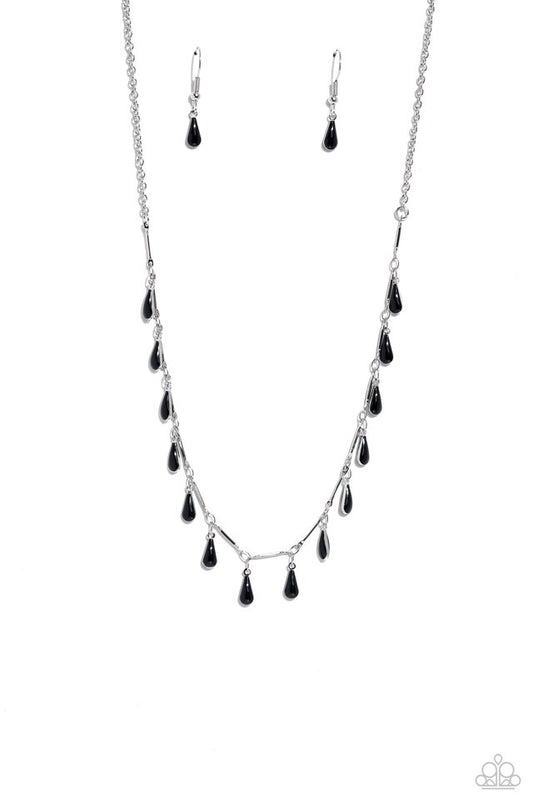 Drop-Dead Dance - Black - Paparazzi Necklace Image