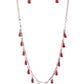 Drop-Dead Dance - Red - Paparazzi Necklace Image