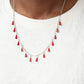 Drop-Dead Dance - Red - Paparazzi Necklace Image