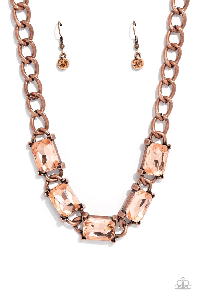 Radiating Review - Copper - Paparazzi Necklace Image