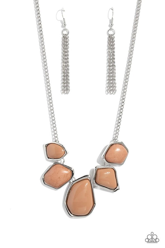 Beyond the Badlands - Brown - Paparazzi Necklace Image