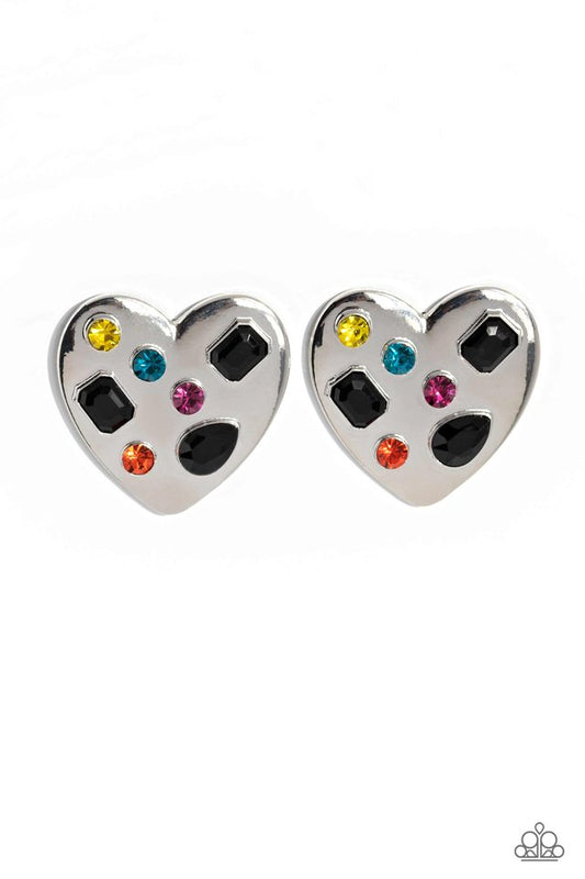 Relationship Ready - Black - Paparazzi Earring Image