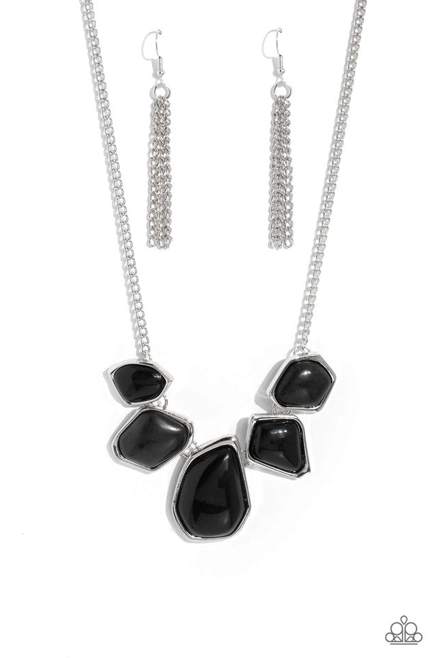 Beyond the Badlands - Black - Paparazzi Necklace Image