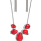 Beyond the Badlands - Red - Paparazzi Necklace Image