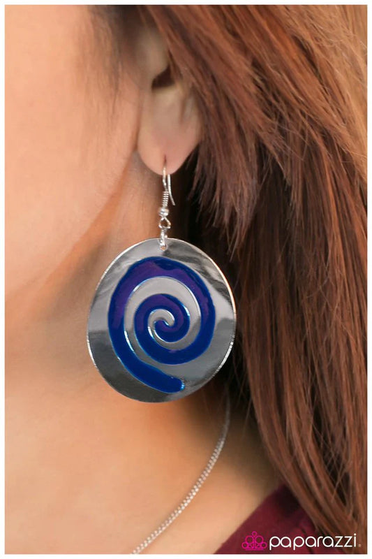 Pendiente Paparazzi ~ Anasazi Swirl - Azul