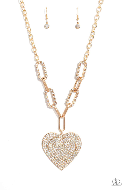 Paparazzi Necklace ~ Roadside Romance - Gold