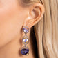 Dimensional Dance - Purple - Paparazzi Earring Image