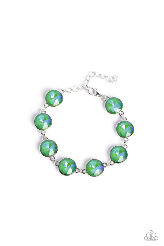 Enchanted Emblems - Green - Paparazzi Bracelet Image