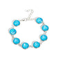 Enchanted Emblems - Blue - Paparazzi Bracelet Image
