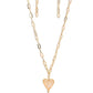Kiss and SHELL - Gold - Paparazzi Necklace Image