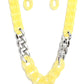 Curb Your Enthusiasm - Yellow - Paparazzi Necklace Image