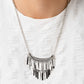 Cue the Chandelier - Silver - Paparazzi Necklace Image