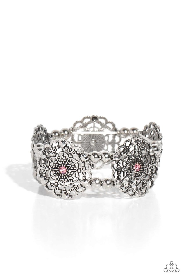 Ornamental Occasion - Pink - Paparazzi Bracelet Image