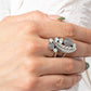 Off To FEATHER-land - Silver - Paparazzi Ring Image