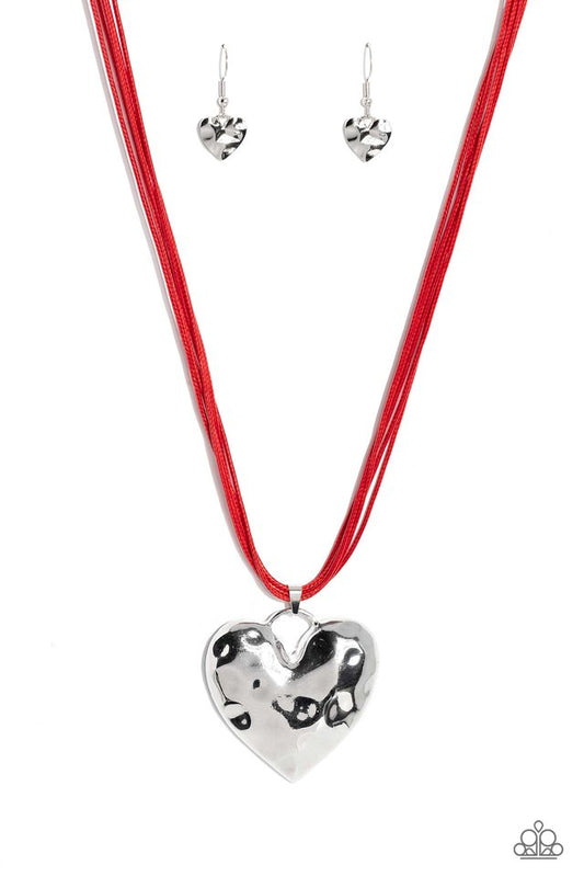 Confident Courtship - Red - Paparazzi Necklace Image