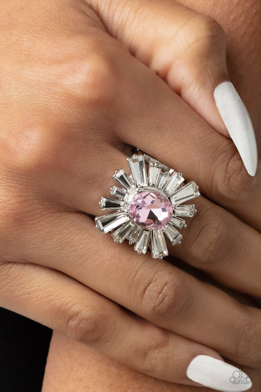 Starburst Season - Pink - Paparazzi Ring Image