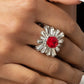 Starburst Season - Red - Paparazzi Ring Image