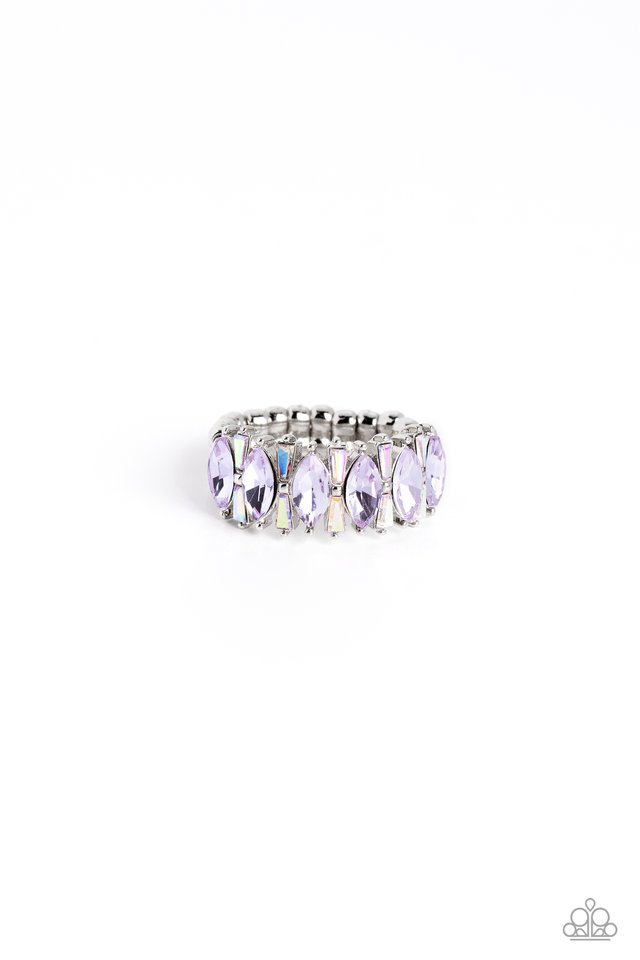 Kaleidoscopic Knockout - Purple - Paparazzi Ring Image