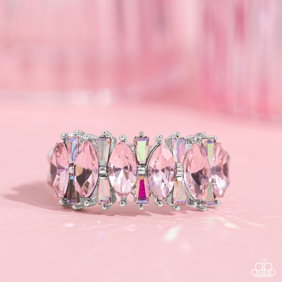 Kaleidoscopic Knockout - Pink - Paparazzi Ring Image