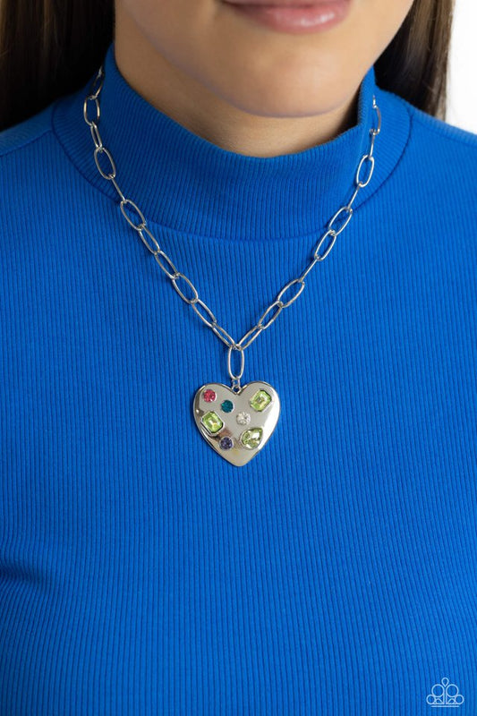 Online Dating - Green - Paparazzi Necklace Image