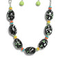 No Laughing SPLATTER - Green - Paparazzi Necklace Image