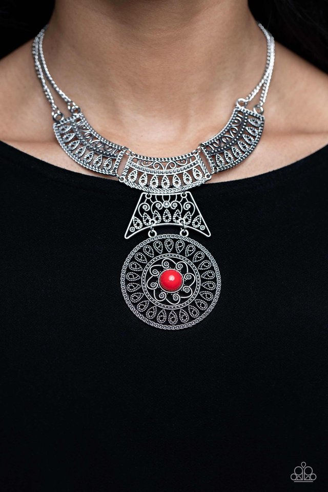 Fetching Filigree - Red - Paparazzi Necklace Image