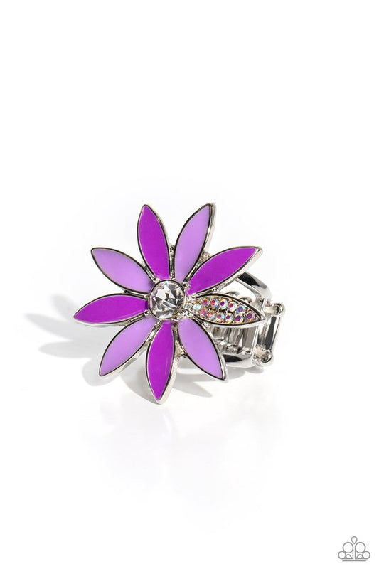 Lily Lei - Purple - Paparazzi Ring Image