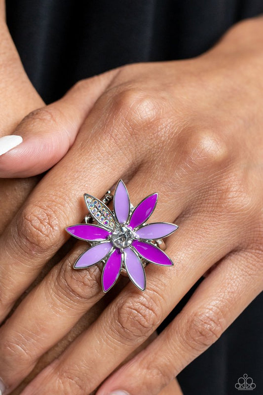 Lily Lei - Purple - Paparazzi Ring Image