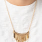 Cue the Chandelier - Gold - Paparazzi Necklace Image